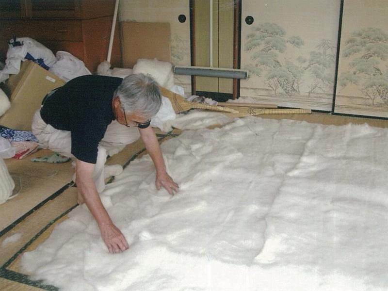 綿の確認・選別